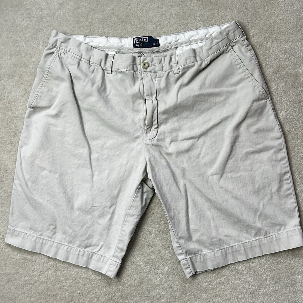 VINTAGE Ralph Lauren Polo Shorts Men 38 Chino Classic Baggy Dad Khaki
